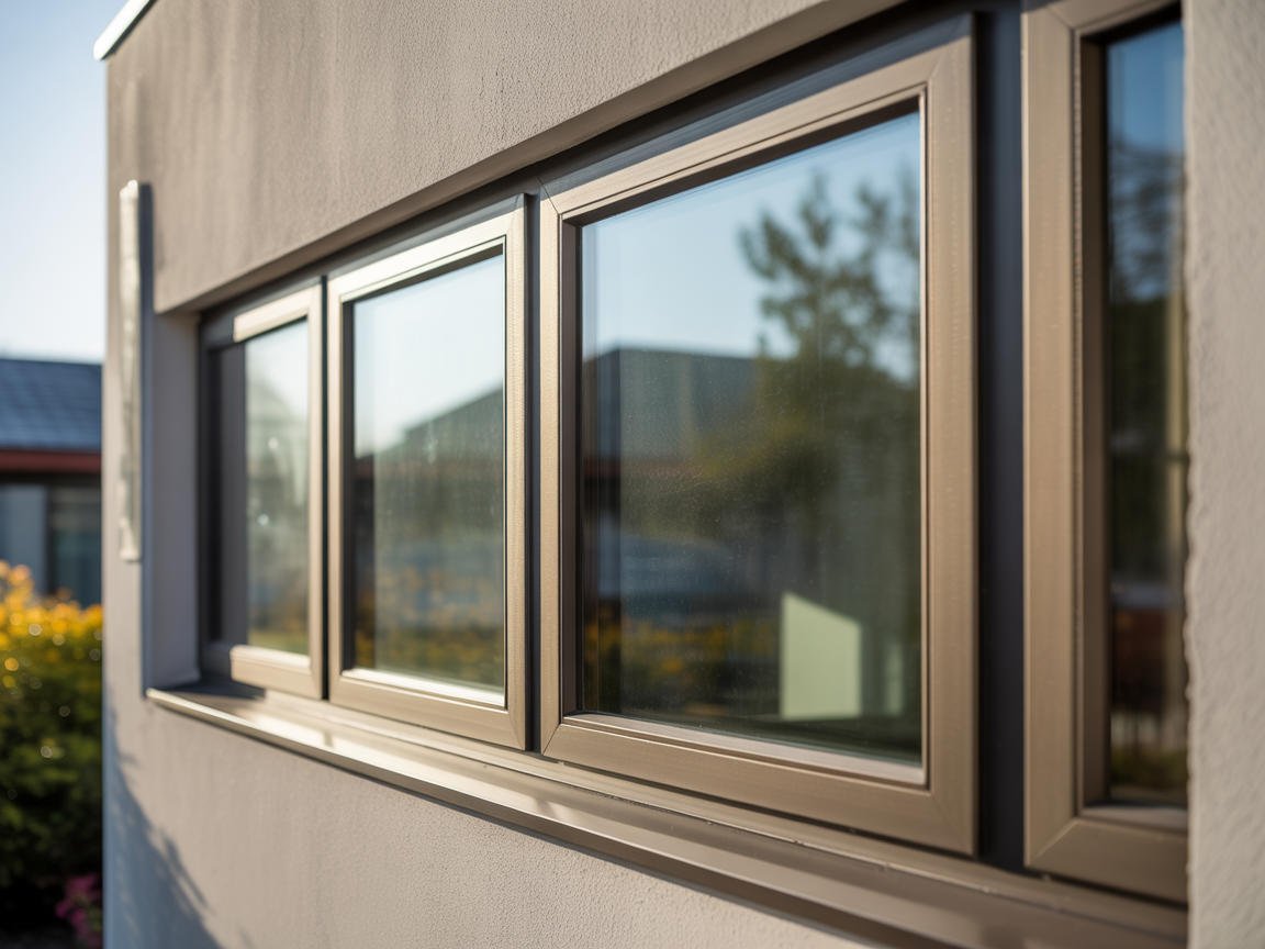 Cherwell alu-clad windows installation on modern UK home