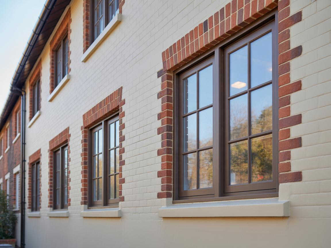 Cherwell alu-clad windows installation on modern UK home
