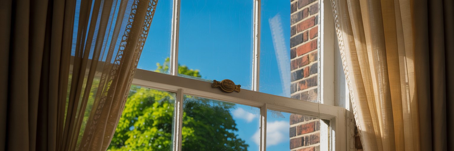 sliding sash close up